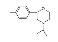 (2S)-4-tert-butyl-2-(4-fluorophenyl)morpholine结构式