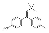 4-[3,3-dimethyl-1-(4-methylphenyl)but-1-enyl]aniline Structure