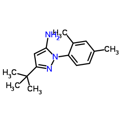 3-tert-butyl-1-(2,4-dimethylphenyl)-1H-pyrazol-5-amine Structure