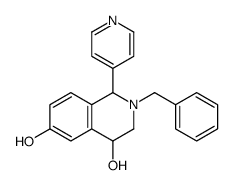 2-benzyl-1-pyridin-4-yl-3,4-dihydro-1H-isoquinoline-4,6-diol Structure