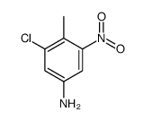 3-Chloro-4-methyl-5-nitroaniline结构式
