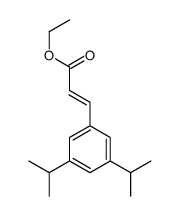 ethyl 3-[3,5-bis(1-methylethyl)phenyl]acrylate结构式