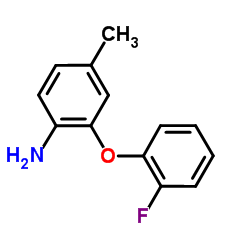 2-(2-Fluorophenoxy)-4-methylaniline结构式