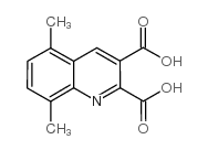 5,8-二甲基喹啉-2,3-二羧酸结构式