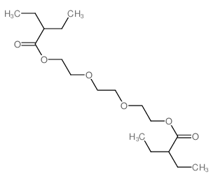 Butanoic acid,2-ethyl-, 1,1'-[1,2-ethanediylbis(oxy-2,1-ethanediyl)] ester结构式