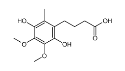 Benzenebutanoic acid, 2,5-dihydroxy-3,4-dimethoxy-6-methyl结构式