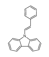 (E)-9-[2-(phenyl)ethenyl]-9H-carbazole Structure