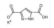 pyrazole-3,5-dicarboxylic acid monopotassium salt Structure