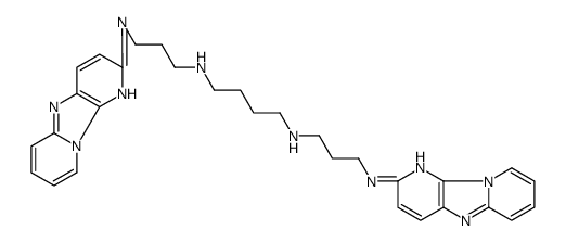 1,4-Butanediamine,N,N'-bis(3-(dipyrido(1,2-a:3',2'-d)imidazol-2-ylamino)propyl) Structure