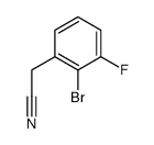 (2-Bromo-3-fluorophenyl)acetonitrile Structure