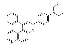1-phenyl-3-(p-diethylaminophenyl)-4,7-phenanthroline结构式