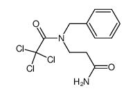 N-benzyl-N-trichloroacetyl-β-alanine amide结构式