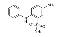 5-amino-2-anilino-benzenesulfonic acid amide结构式