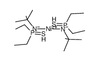 bis(diethylthiophosphinic acid-tert-butylamidato-S,N)nickel(II) Structure