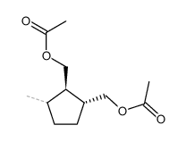 (+-)-1r,2t-bis-acetoxymethyl-3ξ-methyl-cyclopentane Structure