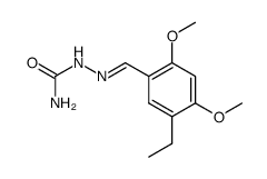 5-ethyl-2,4-dimethoxy-benzaldehyde-semicarbazone结构式