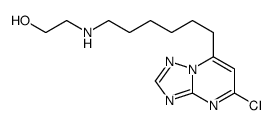 2-[6-(5-chloro-[1,2,4]triazolo[1,5-a]pyrimidin-7-yl)hexylamino]ethanol结构式
