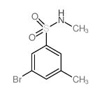 3-Bromo-N,5-dimethylbenzenesulfonamide Structure