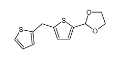 2-(5-[2]thienylmethyl-[2]thienyl)-[1,3]dioxolane Structure