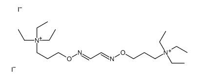 triethyl-[3-[(E)-[(2E)-2-[3-(triethylazaniumyl)propoxyimino]ethylidene]amino]oxypropyl]azanium,diiodide Structure