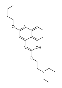 2-(diethylamino)ethyl N-(2-butoxyquinolin-4-yl)carbamate Structure