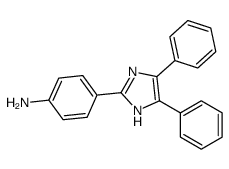 4-(4,5-diphenyl-1H-imidazol-2-yl)aniline结构式