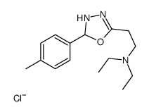 N,N-diethyl-2-[2-(4-methylphenyl)-2,3-dihydro-1,3,4-oxadiazol-5-yl]ethanamine,chloride Structure