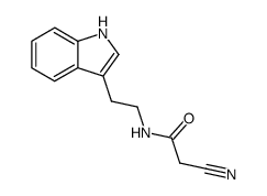 N-(indol-3-yl-ethyl)-cyanoacetamide Structure