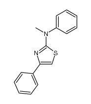 2-(N-methyl-N-phenylamino)-4-phenylthiazole Structure