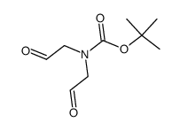 N-(tert-butoxycarbonyl)iminodiacetaldehyde结构式