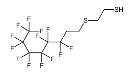 2-(3,3,4,4,5,5,6,6,7,7,8,8,8-tridecafluorooctylsulfanyl)ethanethiol结构式