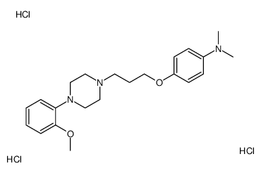 4-[3-[4-(2-methoxyphenyl)piperazin-1-yl]propoxy]-N,N-dimethylaniline,trihydrochloride结构式