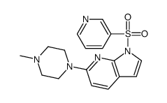 6-(4-Methyl-1-piperazinyl)-1-(3-pyridinylsulfonyl)-1H-pyrrolo[2,3 -b]pyridine结构式