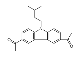 3,6-Diacetyl-9-isopentyl-9H-carbazole structure