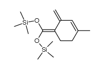 4-bis(trimethylsilyloxy)methylene-1-methyl-3-methylene-1-cyclohexene结构式