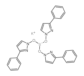 氢三(3-苯基吡唑-1-基)硼酸盐铊盐结构式