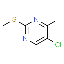 5-chloro-4-iodo-2-(methylthio)pyrimidine Structure