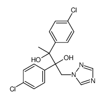 (2R,3R)-2,3-bis(4-chlorophenyl)-1-(1,2,4-triazol-1-yl)butane-2,3-diol结构式