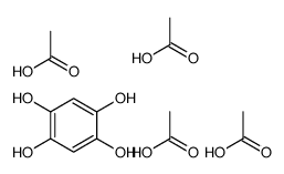 acetic acid,benzene-1,2,4,5-tetrol Structure