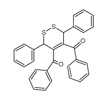 4,5-dibenzoyl-3,6-diphenyl-1,2-dithi-4-ene结构式
