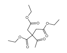 2-acetyl-propane-1,2,3-tricarboxylic acid triethyl ester结构式