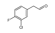 (3-Chloro-4-fluorophenyl)acetaldehyde结构式