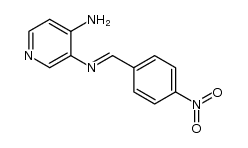 (E)-N(3)-(4-nitrobenzylidene)pyridine-3,4-diamine Structure