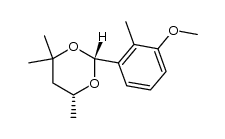 (2R,6R)-2-(3-methoxy-2-methylphenyl)-4,4,6-trimethyl-1,3-dioxane Structure