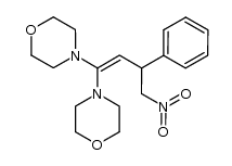 1,1-Dimorpholino-4-nitro-3-phenyl-1-butene Structure