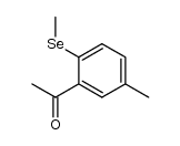 1-(5-methyl-2-methylselanyl-phenyl)-ethanone Structure