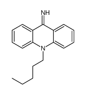 10-pentylacridin-9-imine结构式