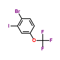 1-溴-2-碘-4-(三氟甲氧基)苯结构式