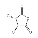 (+/-)-trans-2,3-dichlorosuccinic anhydride Structure