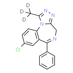 Alprazolam-d3 (exempt preparation)结构式